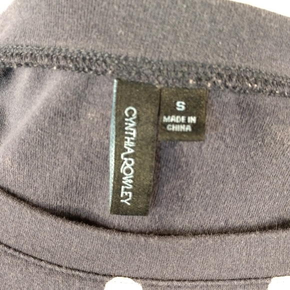 Cynthia Rowley Navy Blue Polka Dot Top - Picture 6 of 6